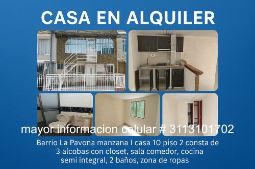 Barrio La Pavona manzana I casa 10 piso 2